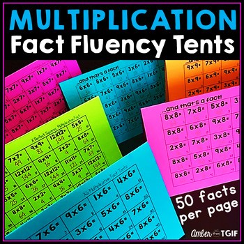 Multiplication Practice 3rd 4th Grade Fact Fluency Timed Tests Flash Cards to 12