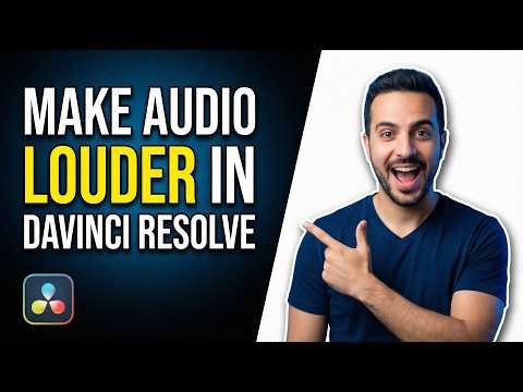Make Audio Louder In Davinci Resolve 20 (2026 Easy Guide)