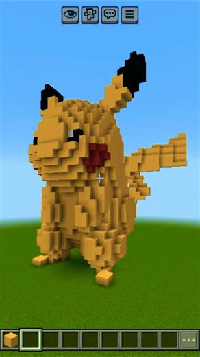 Minecraft Pikachu Statue #minecraft