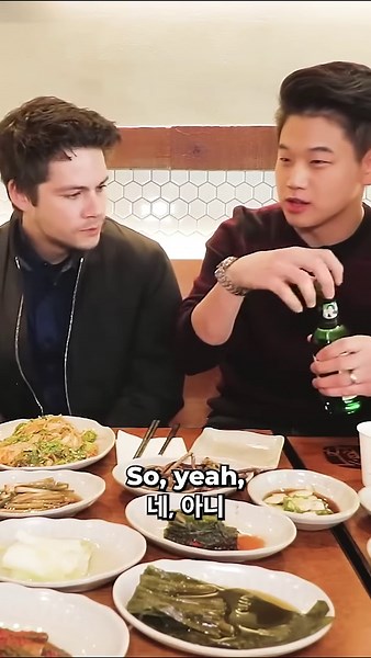 The Maze Runner cast tries Korean BBQ & soju for the first time!