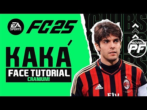 EA FC 25 KAKA FACE CRANIUM - Pro Clubs Face Creation - CAREER MODE - LOOKALIKE MILAN