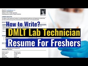 DMLT Lab Techncian Resume Sample
