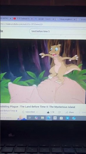 The Land Before Time 5 The Mysterious Island Cera Gets Tickled Scene