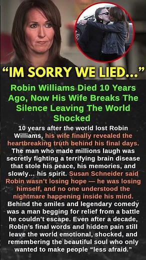 Robin Williams Died 10 Years Ago, Now His Wife Breaks The Silence Leaving The World Shocked #shorts
