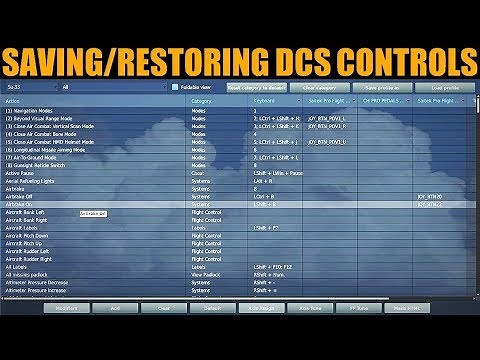 Explained: How To Backup & Restore Keyboard/Joystick Controls | DCS WORLD