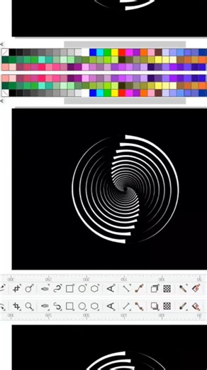 Tunnel Effect Design #coreldraw #designer #art