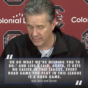 Find lessons in moments of adversity. Coach John Calipari postgame last night | Kentucky Men's Basketball