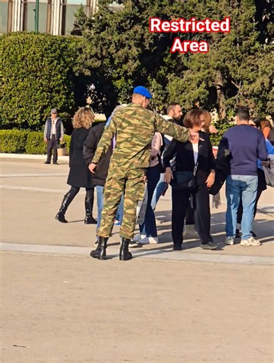 Greek Army it's forbidden area keepout #greece #history #travel #soldier #shorts #viral