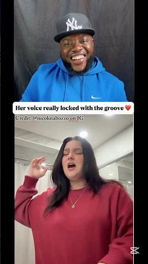 Her voice really locked with the groove ❤️#reaction #reactionvideo #shorts #youtubeshorts