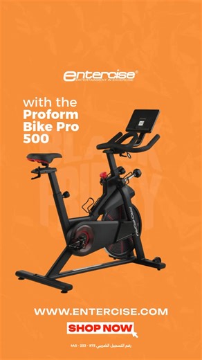 Entercise | Ready to bring the ride home? Powerup your fitness journey with Proform Bike Pro 500 & save up to 50% in our Black Friday offers! Limited... | Instagram