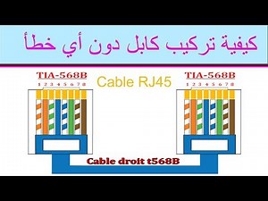 كيفية تركيب كابل دون أي خطأ || Montage cable Reseaux RJ45