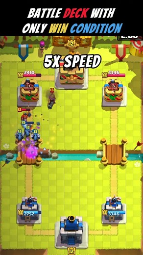 Battle Deck With Only Win Condition Clash Royale | #clashroyle #gamingshorts #supercell