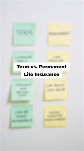 Here are some of the differences between term and permanent life insurance. #GetLifeInsurance | Life Happens