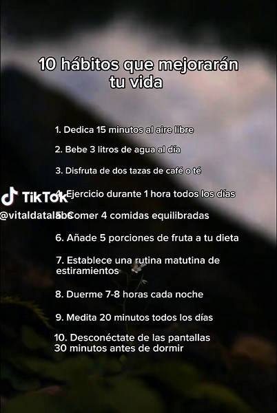 Hábitos saludables para mejorar tu calidad de vida