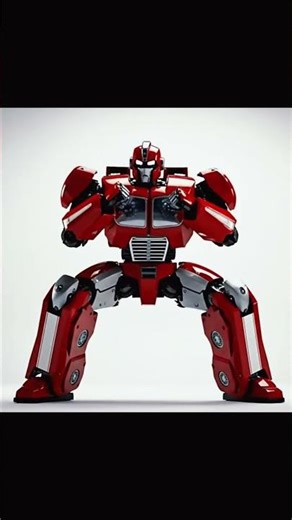 Red Car Transformation 🚙🚘🚗🤖🤖##animation #foryou #cars #transformer #animated #caranimation