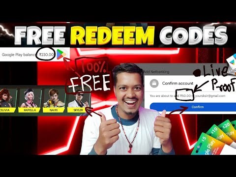 😱 100% FREE Google play REDEEM CODE, Google redeem codes, How to get free redeem code for play store