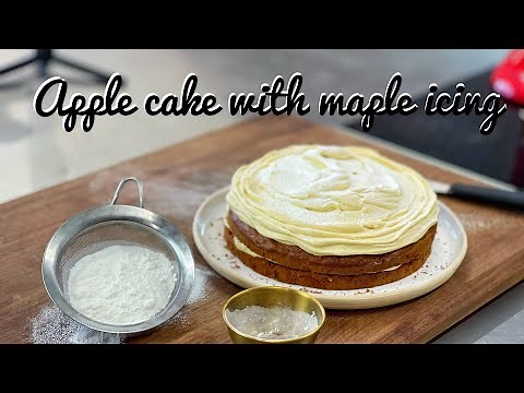 Apple and vanilla cake with maple syrup icing - OTTOLENGHI - The Baking German