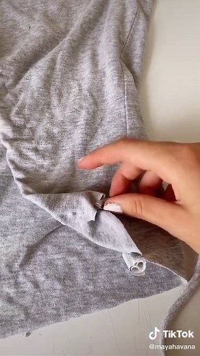 Easy T-shirt Upcycle! @tiktok_uk #LearnOnTikTok #sewingtutorial #sewin...