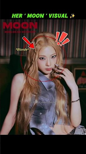 Ruka did blonde just for ' MOON ' mv😯🥵!!#babymonster #ruka #moon #kpop #shorts