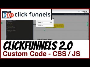 ClickFunnels 2.0 Secrets: How to Add Custom Code to Your Pages!