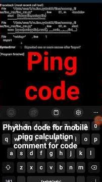 phython code for calculating ping