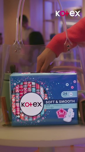 Kotex new bold designs make it so easy to flex your pad, you’ll never have to hide your haid again!