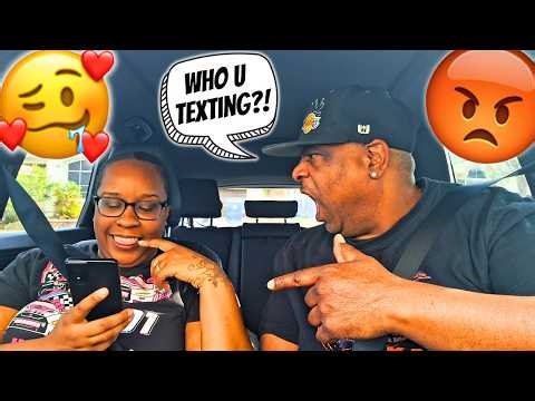 Constantly Smiling & Laughing At My Phone PRANK On My CRAZY JEALOUS Fiancé! 😂 *He LOST IT!*