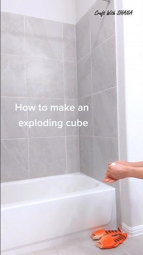 How to make an exploding cube || #shorts #craft #diy #origami #how