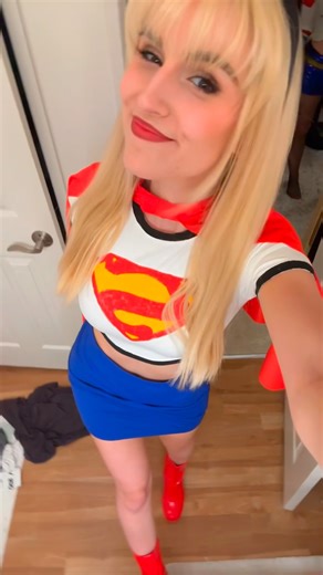 How I made my supergirl costume!!! #cosplay #supergirl