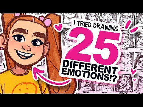THE MAGIC OF EYEBROWS!? | 25 Essential Expressions Drawing Challenge