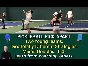 Pickleball Mixed Doubles! Same Court, Different Game Plans!