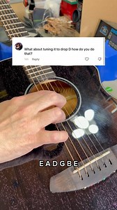 1.7K views · 19 reactions | How to do drop D tuning on a guitar! #guitar #guitartuning #guitartutorial #acousticguitar #dropdtuning | The Acoustic Shoppe | Facebook