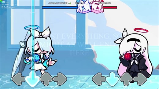 [FNF X BA]Absorbent v2 but Arona and Plana 玩玩ba铺