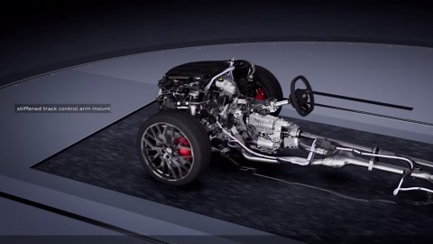 Audi A6 Avant – Chassis technology with air suspension and all-wheel steering – Animation