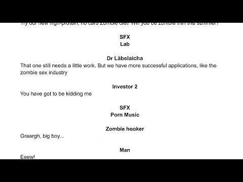 How to write a radio play script