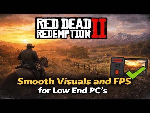 Best Red Dead Redemption 2 Graphic Settings┃Low End Pc Smooth Visuals and FPS
