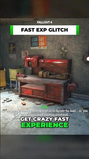 Super FAST Exp Glitch in Fallout 4 🔥 #fallout #bethesda
