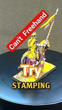 Bretonnian Knight Heraldry with the Brushmancy Miniatures Stamping Kit | The Old World | Warhammer