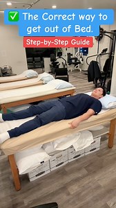 The Correct way to get out of Bed. Step by Step guide. To get out of bed without straining your back, roll to your side, use your arms to push your upper body up while your legs swing off the bed, and then use your legs to push to a standing position, keeping your back straight throughout the process. This "log roll" method avoids twisting the spine, which can exacerbate back pain. #getoutofbed #lowbackpain #bodymechanics #viralreelschallenge Jun Reyes | Jun Reyes