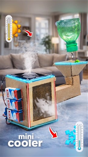 How to make Home made coolar 🌬️🌧️😱 #diy #ytshorts #craft