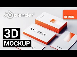 3D Business Card Mockup in Blender 2.8