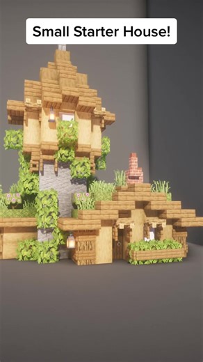 Build a Cute Small Starter House in Minecraft - Timelapse Tutorial