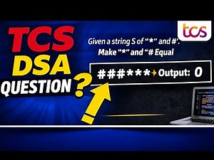 TCS PYQ Coding Question | Minimum Changes to Make String Valid ( and #) | DSA Problem Explained