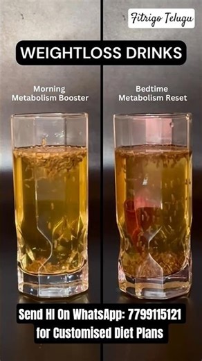 Weight Loss Drinks🥤| ☀️Morning Metabolism Booster,🌟 Bedtime metabolism Drink #weightloss #metabolism