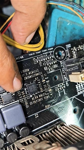 Asus Z170 Motherboard pro core IC Problem #fixing #repair #repairshorts #boardrepair #desktoprepair
