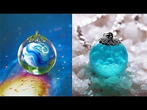 10 CHEAP AND EASY DIY JEWELRY IDEAS 5 Resin Accessories FAIRY PENDANTS MADE OUT OF AN EPOXY RESIN