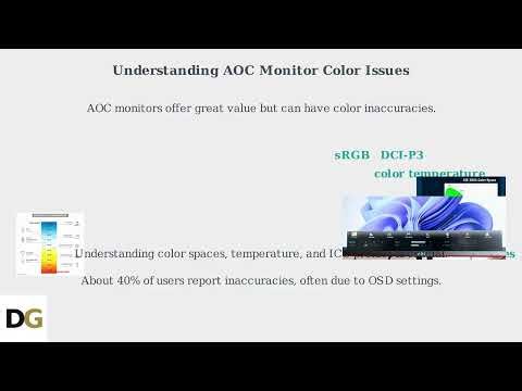 How to Fix AOC Monitor Color Problem – sRGBDCI P3, Color Temp & ICC Profile