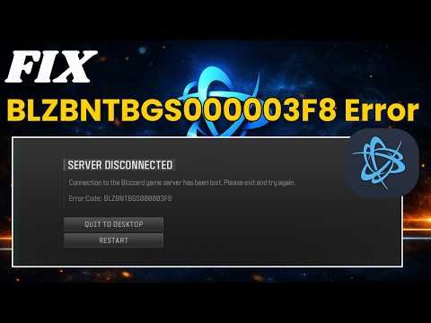 Battle.net Connection Error BLZBNTBGS000003F8 Fix ⚡ (Easy Method)
