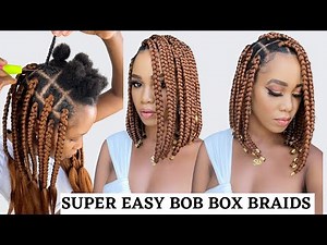 🔥 EASY BOB BOX BRAIDS /🚫NO RUBBER BANDS / TENSION FREE / CROCHET METHOD /Protective Styles / Tupo1
