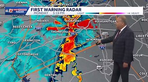 WXII meteorologist Dave Aiken shares the latest on weather conditions as thunderstorm warnings continue